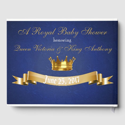 African Prince Royal Baby Shower Guest Book Gästebuch (Rückseite)