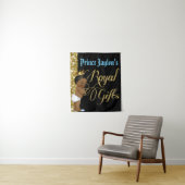 African Prince Royal Gips Gold Glitzer Wandteppich (Beispiel)