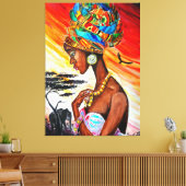 African Princess Canvas Print Leinwanddruck (Insitu (Wohnzimmer))