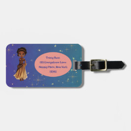 African princess luggage tag gepäckanhänger