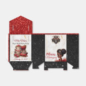 African Princess Royal Birthday Glitzer Rot/Schwar Geschenkschachtel (Ungefaltet)