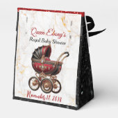 African Princess Royal Dusche Glitzer Rot/Schwarz Geschenkschachtel (Rückseite)