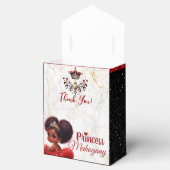 African Princess Royal Dusche Glitzer Rot/Schwarz Geschenkschachtel (Geöffnet)