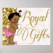 African Princess Royal Gifts|Baby Shooting|Birthda Poster (Vorne)