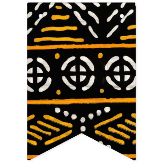 African Print Bunting Flags Wimpelkette (Zweite Fahne)