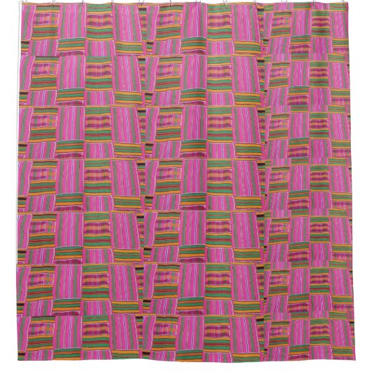 African print duschvorhang (Vorderseite)