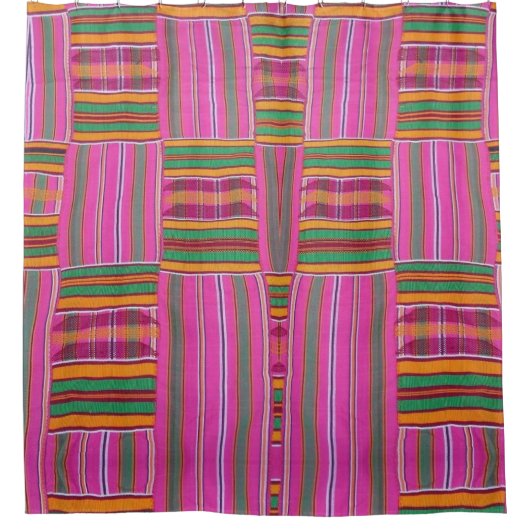 African print duschvorhang (Vorderseite)