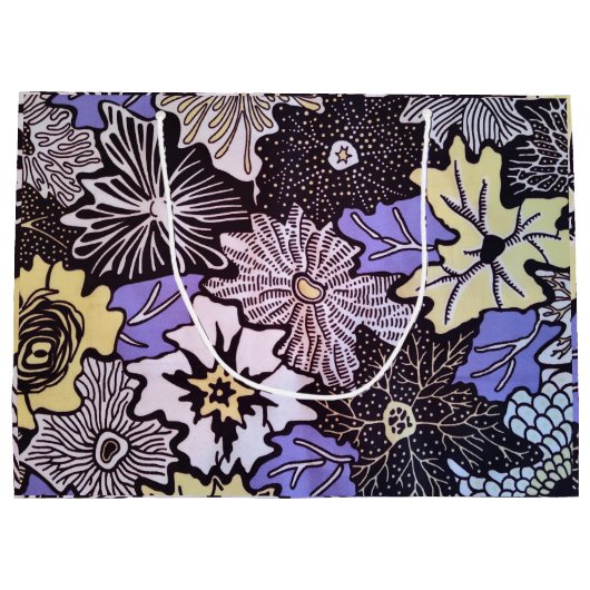 African Print Große Geschenktüte (Rückseite)