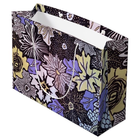 African Print Große Geschenktüte (Rückseite Schrägansicht)