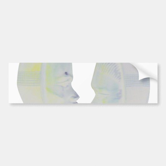 African Print Hakuna Matata Design Autoaufkleber (Vorne)