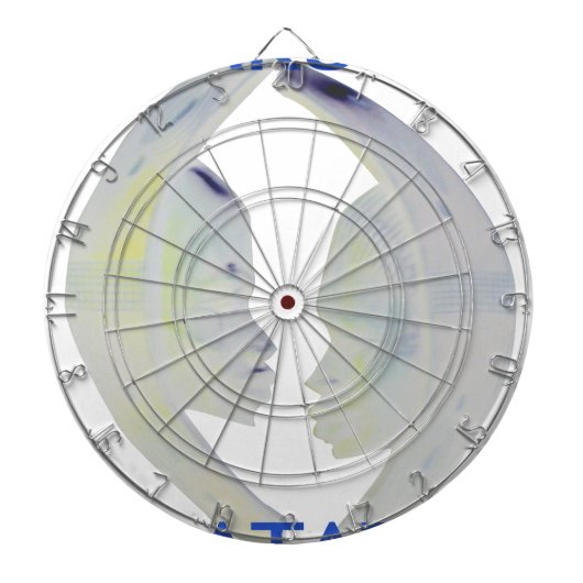 African Print Hakuna Matata Design Dartscheibe (vorne)