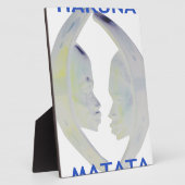 African Print Hakuna Matata Design Fotoplatte (Seite)