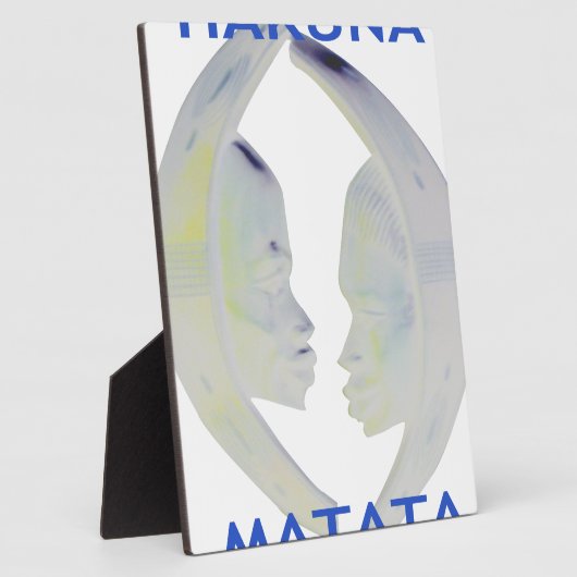 African Print Hakuna Matata Design Fotoplatte (Seite)