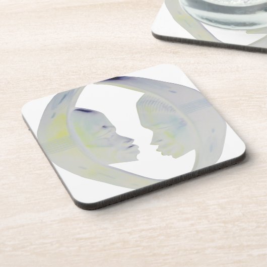 African Print Hakuna Matata Design Getränkeuntersetzer (Linke Seite)