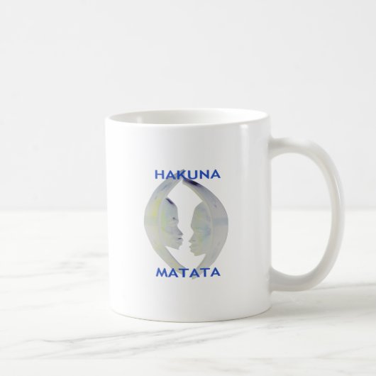 African Print Hakuna Matata Design Kaffeetasse (Rechts)