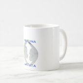 African Print Hakuna Matata Design Kaffeetasse (VorderseiteRechts)