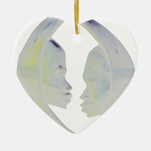 African Print Hakuna Matata Design Keramikornament (Vorne)