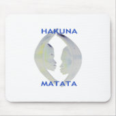 African Print Hakuna Matata Design Mousepad (Vorne)