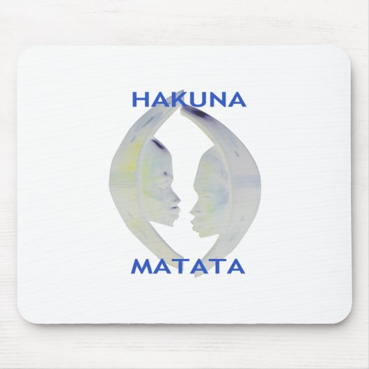 African Print Hakuna Matata Design Mousepad (Vorne)