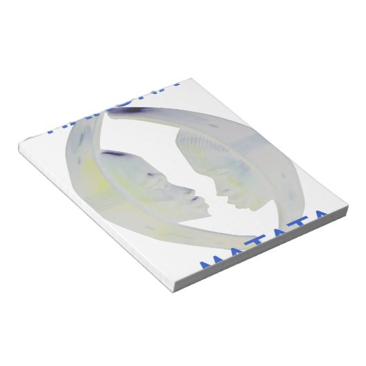 African Print Hakuna Matata Design Notizblock (angewinkelt)