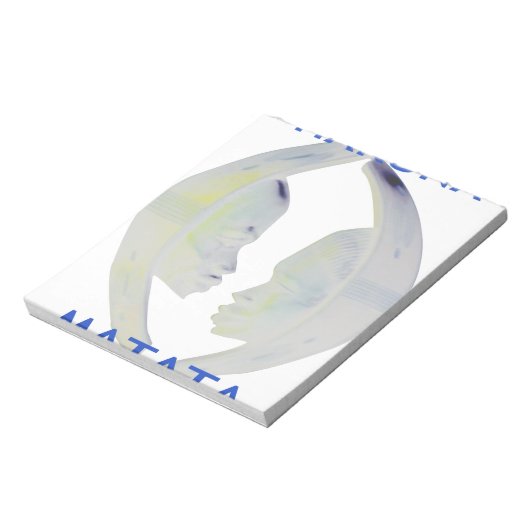 African Print Hakuna Matata Design Notizblock (Rotiert)