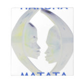 African Print Hakuna Matata Design Notizblock (Vorderseite)