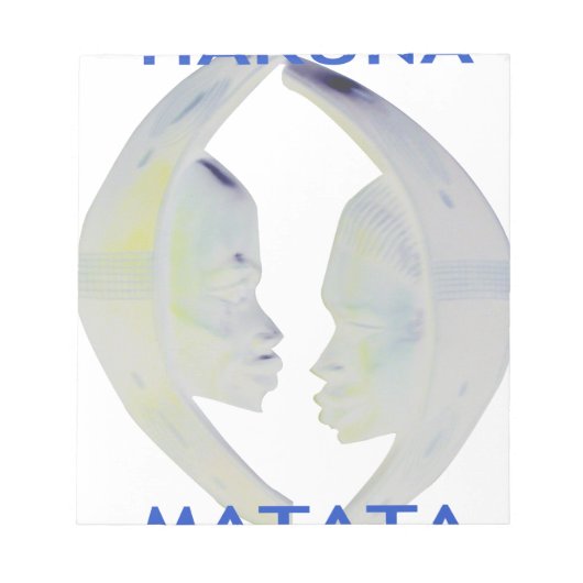 African Print Hakuna Matata Design Notizblock (Vorderseite)