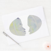 African Print Hakuna Matata Design Ovaler Aufkleber (Umschlag)