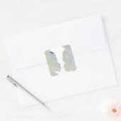 African Print Hakuna Matata Design Quadratischer Aufkleber (Umschlag)