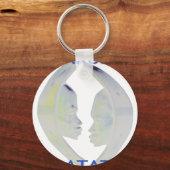 African Print Hakuna Matata Design Schlüsselanhänger (Vorderseite)