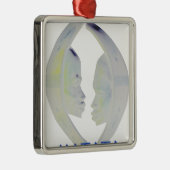 African Print Hakuna Matata Design Silbernes Ornament (Rechts)