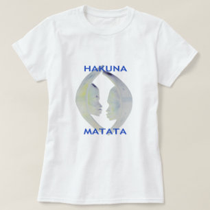 African Print Hakuna Matata Design T-Shirt