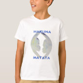 African Print Hakuna Matata Design T-Shirt (Vorderseite)