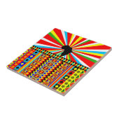 African Print Kente Cloth Tribal Muster Ankara Fliese (Seite)