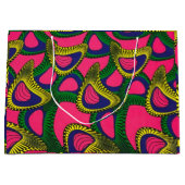 African Print Large Gift Bag Große Geschenktüte (Vorderseite)