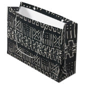African Print Large Gift Bag Große Geschenktüte (Vorderseite Schrägansicht)