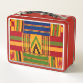 African Print Metall Brotdose (Rückseite)