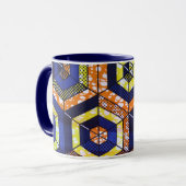 African Print Mug Tasse (Vorderseite Links)