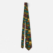 African Print Neck Tie Krawatte (Rückseite)