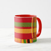 African Print Tasse (VorderseiteRechts)