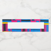 African Print Water Bottel Label Wasserflaschenetikett (Einzelnes Label)