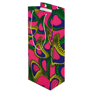 African Print Wine Gift Bag Geschenktüte Für Weinflaschen