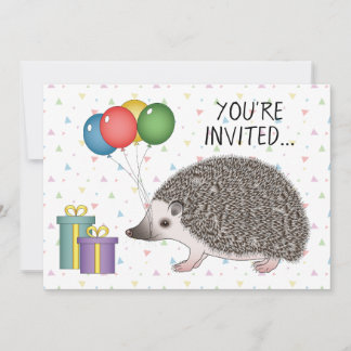 African Pygmy Igel Animal Birthday Einladung