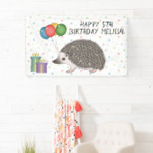 African Pygmy Igel Animal - Happy Birthday Banner (Insitu)