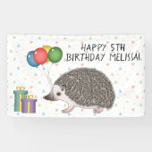 African Pygmy Igel Animal - Happy Birthday Banner (Horizontal)