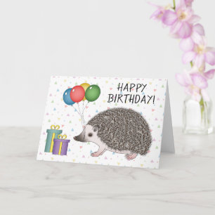 African Pygmy Igel Animal - Happy Birthday Karte