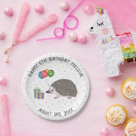 African Pygmy Igel Animal - Happy Birthday Pappteller (Party)