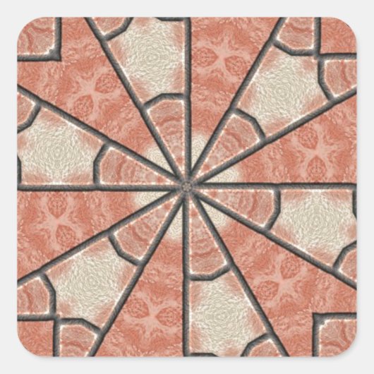 African Quadratischer Aufkleber (Vorderseite)