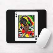 African Queen Card Melanin Black Pride Blm Junetee Mousepad (Mit Mouse)