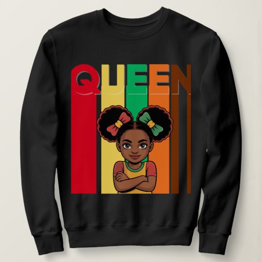 African Queen Girl Women's Sweatshirt (Design vorne)